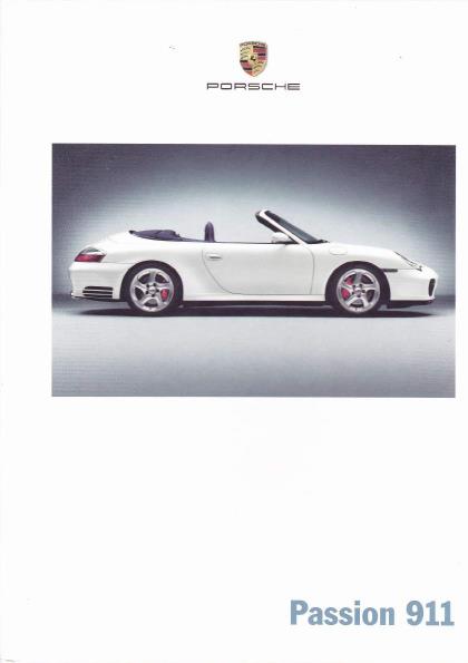 Рекламный буклет Porsche 996 FR